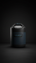 Deep blue ripstop dry bag