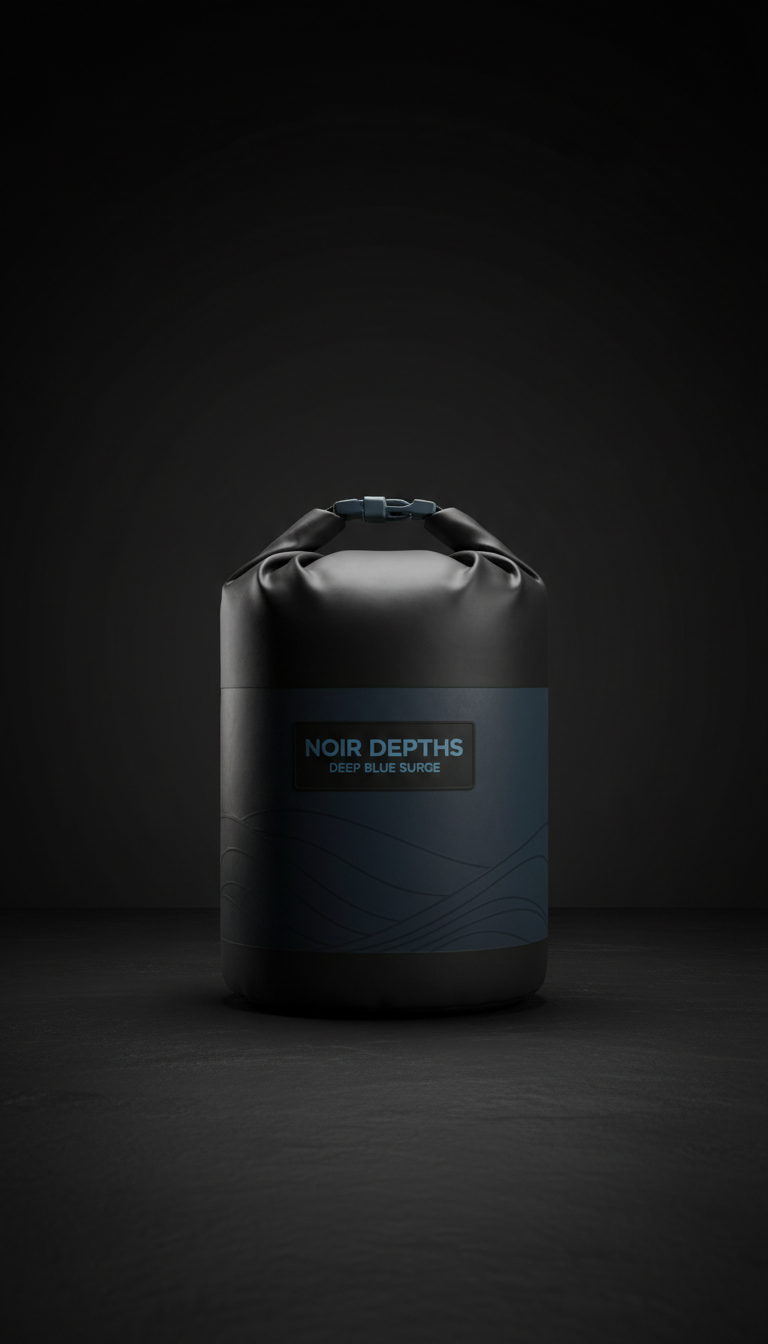 Deep blue ripstop dry bag