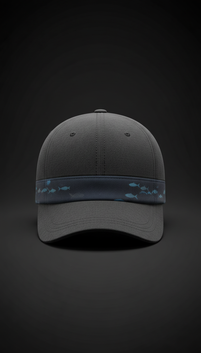 Charcoal waterproof guide’s cap